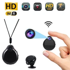 64GB HD 1080P Camera Wearable Mini WiFi Camera Video Voice Recorder Necklace