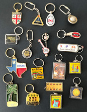 Lot of 18 Collectible Keychains - Travel Souv...