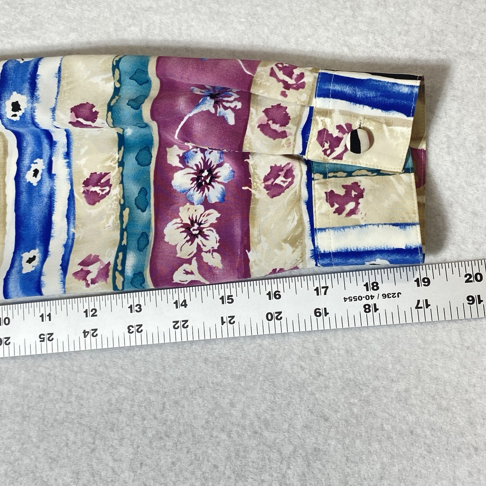 VTG ALFRED DUNNER Womens Plus 16 Multicolor Long Sleeve Collared Pullover Shirt