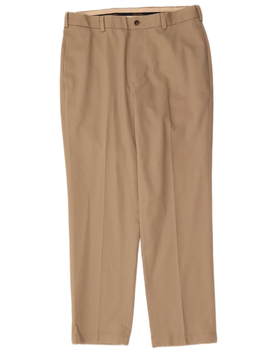Pantalon Chino Vintage Brooks Brothers Années 90 - Soie/Coton Beige, Taille 34x29, Occasion