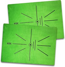COSPOPTIC Golf Hitting Mat with Swing Path Feedback, Heavy-Duty Rubber Base Anti
