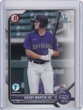 2022 Bowman 1st Edition #BPPF-43 Robby Martin Jr. Colorado Rockies