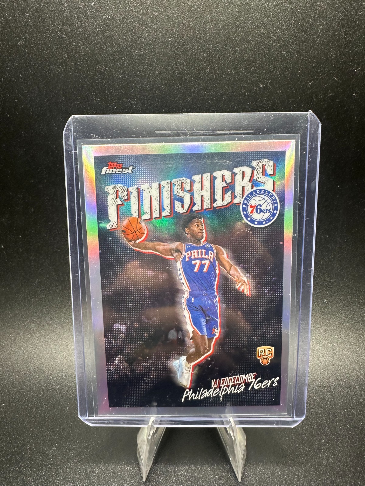 2025-26 Topps Finest VJ EDGECOMBE Finishers Rookie Silver Refractor #10 SP RC