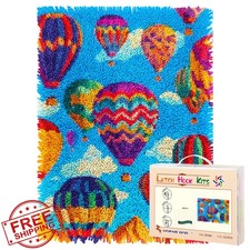 Generic Latch Hook Rug Kit 05-Hot Air Balloon