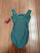 NWT Motionwear Medium Adult Green Ballet Dance Leotard