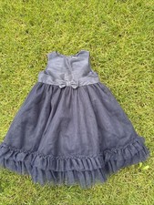 Janie And Jack 2T Navy Blue Sleeveless Tulle Holiday Party Christmas Dress