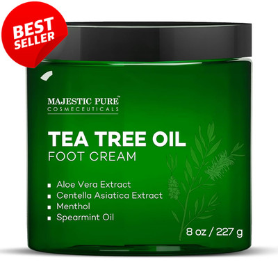Tea Tree Oil Foot Cream Warming Dry Cracked Heels Calluses 8oz - US