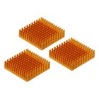 3Pcs 40x40x11mm Heatsink Aluminum Radiator Heat Sink Gold
