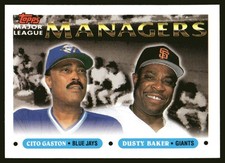 1993 Topps #511 Tony LaRussa / Jim Leyland MGR MLB Baseball