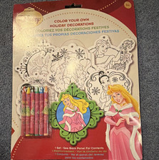 Disney Color Your Own Holiday Decorations Kids Craft Kit