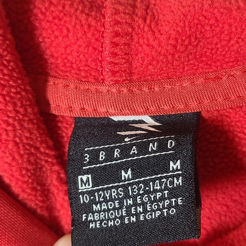 3 Brand Russell Wilson Nike Boys Hoodie M (10-12) Red Sweatshirt ALL IN Youth - Picture 5 of 6