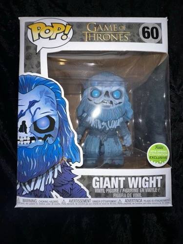 Giant Wight Funko Pop #60 Game Of Thrones ECCC Exclusive White Walker