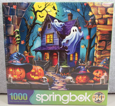 Springbok 1000 pc Jigsaw Puzzle HAUNTED HALLOWEEN PARTY 2025 24x30 Sealed New
