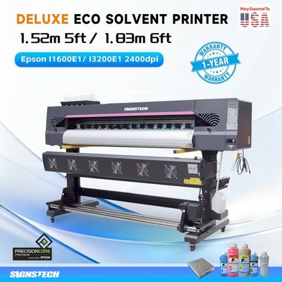 1520mm 60'' Large Format Printer ECO Solvent+RIP,Wide Banners Vinyls,Epson I1600