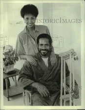 1986 Press Photo Daphne Maxwell and Tim Reid on "Simon & Simon" - nop56080
