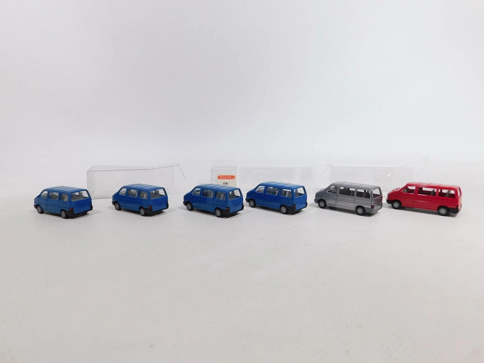 6x Wiking H0 1:87 Estate/Caravelle Volkswagen/VW: 296 16 etc. superior + 1x caja # Foto 2 de 3