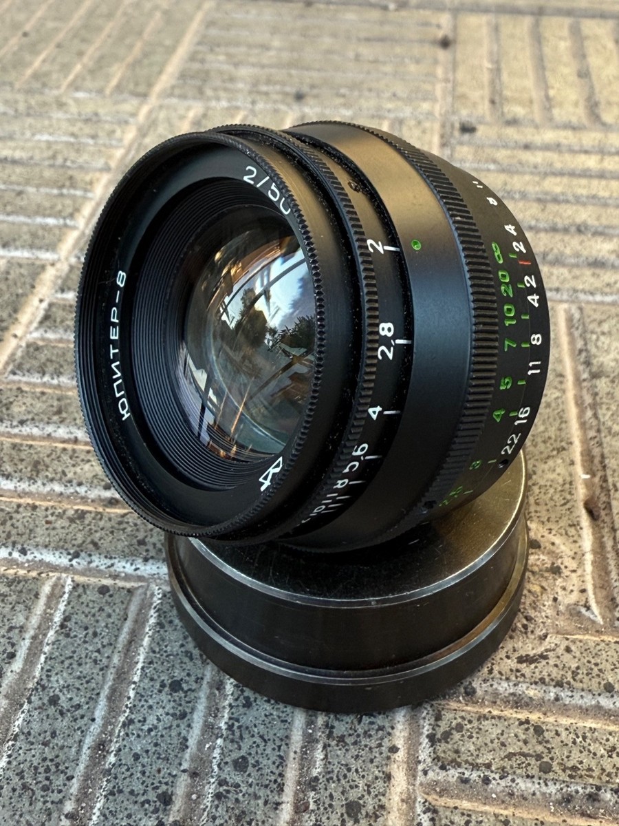 JUPITER 8 Soviet Lens 50mm f /2 copy Sonnar Mount M39 L39 Black