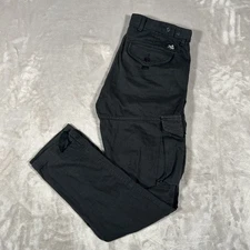 PRPS Cargo Pants Men 32-34 Black Adjustable Waist Utility Flap Pocket Y2K Grunge