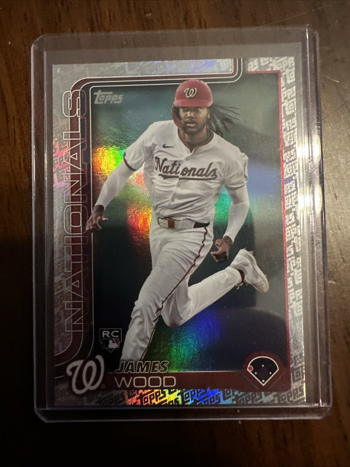 2025 Topps Series 1 - James Wood #181 Topps Foil Pattern (RC)
