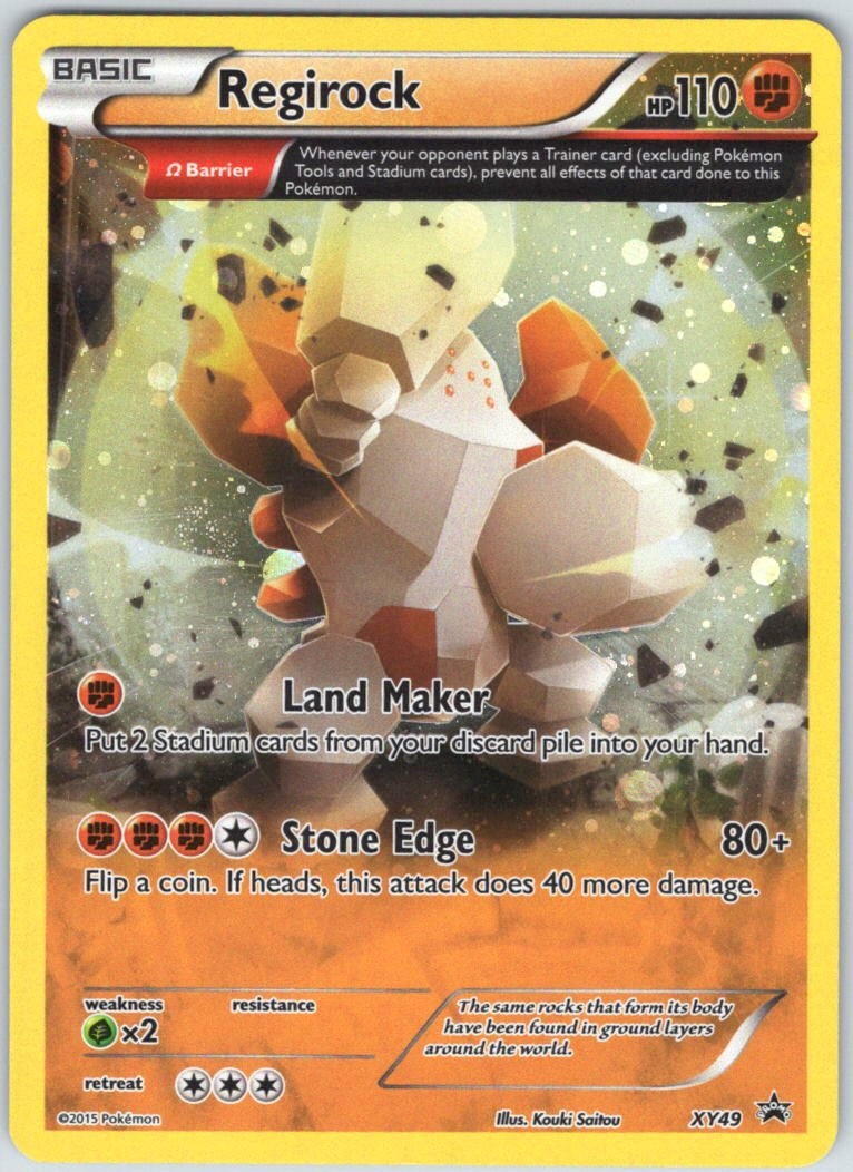 Regirock XY49 Promo XY Black Star Promos Pokemon NM