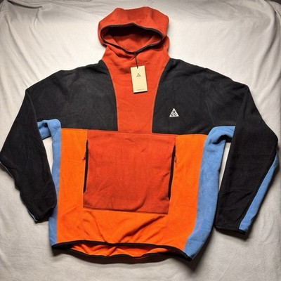 Nike ACG Polartech Therma Fit Fleece Hoodie Men's L (Tall) Orange