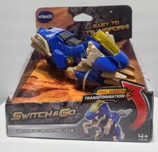 Vtech Switch & Go Velociraptor Motorcycle Transformer Dino Dinosaur Toy NEW!