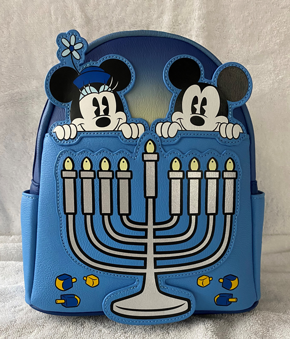 2023 DISNEY PARKS LOUNGEFLY MICKEY & MINNIE MOUSE HANUKKAH  display picture 2