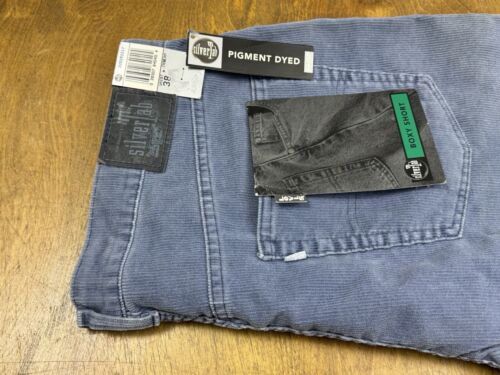 NEW Vintage 90s Y2K Levis Silver Tab Boxy Shorts Corduroy Pigment Dyed Grunge 38 - Picture 2 of 9
