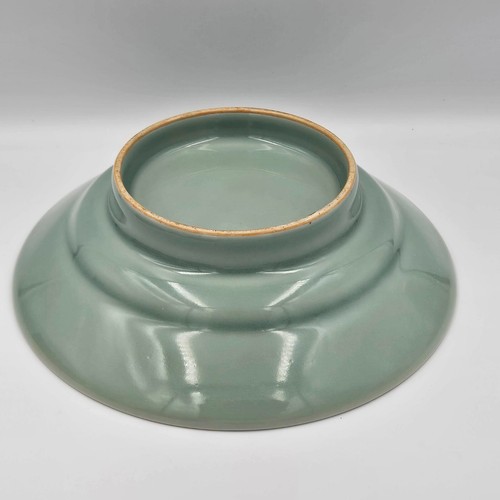 Antique Japanese Edo Period Nabeshima Stepped Celadon Glazed Porcelain Bowl - Picture 8 of 11
