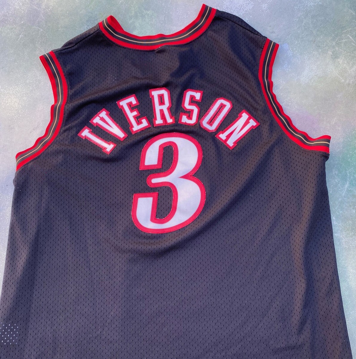 超ビッグサイズ3XL　アイバーソン　76ers　ユニフォーム　ビンテージ　ナイキ Vintage Nike NBA Philadelphia 76ers Allen Iverson #3 Jersey
