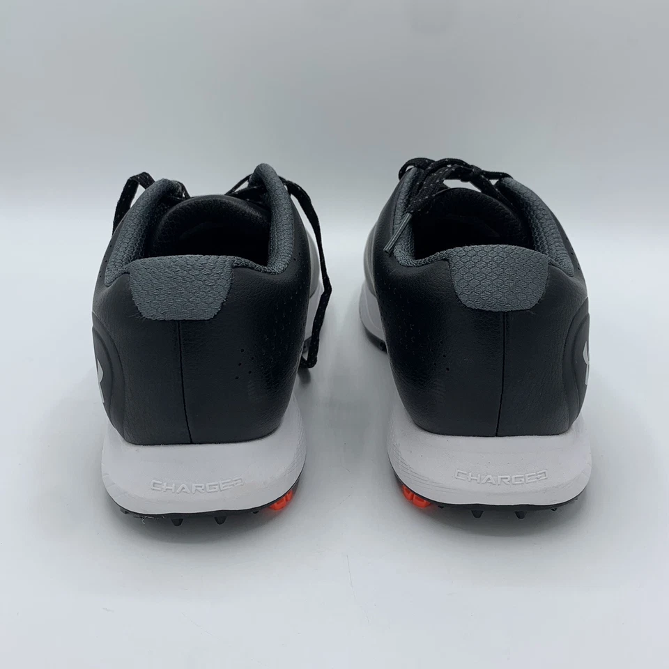 Zapatos de golf Under Armour para hombre talla 11 EE. UU. Spike UA Charged Draw RST negros blancos Foto 4 de 4