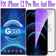 For Apple iPhone 12 Pro Max Anti-Blue Light Tempered Glass Screen Protector