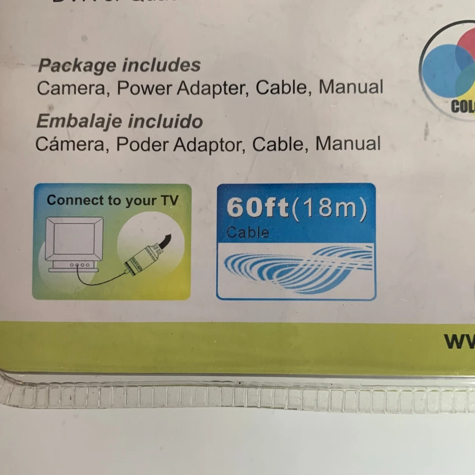 安全摄像头 Q-See QSDNV 夜视穹顶彩色室内摄像头密封 全新 — 第 3/4 张图片