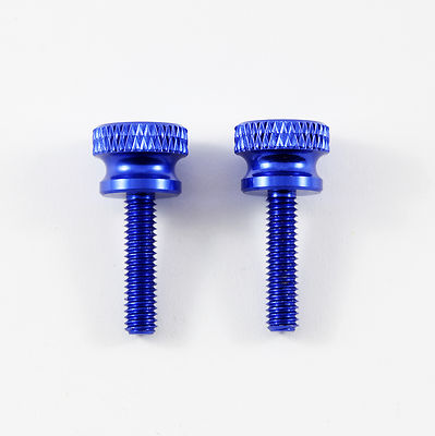 2 Pieces Aluminum Alloy M4 Thumb Screws Silver for RC Boat, Radio Box