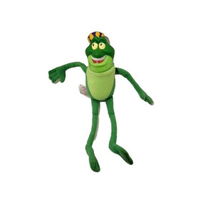 Vintage Swan Princess Green King  Plush Frog Jean-Bob 1994