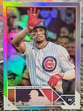 2023 Topps Update #US41 Rainbow Foil Christopher Morel 'Scorching Start' Chicago