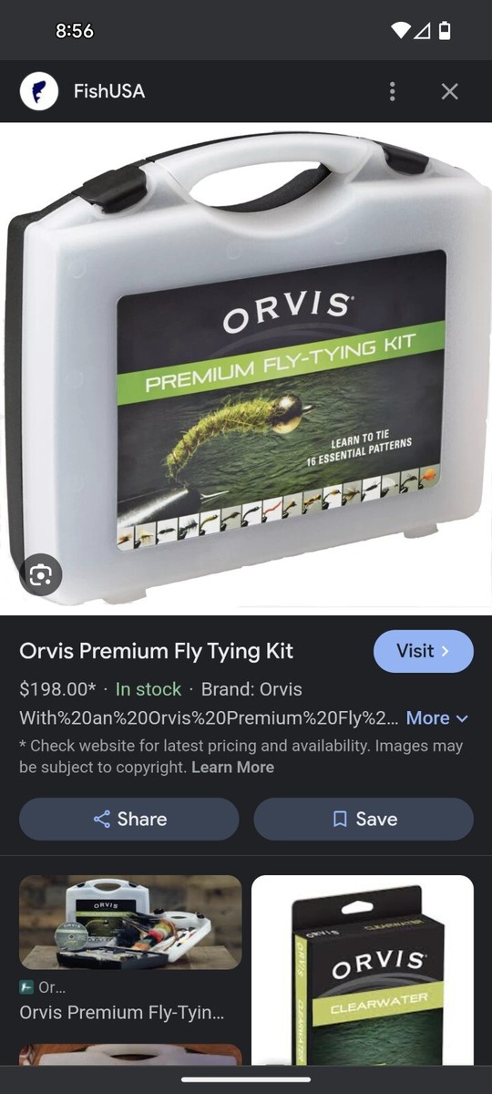 Orvis Premium Fly Best Starter Fly Tying Kit Fishing Kits For - Main Image