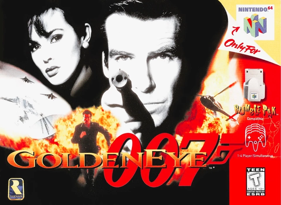 Póster Nintendo 64 007 Goldeneye 1997 caja arte 11x17 N64 James Bond 🕹📺🍿 Foto 3 de 3