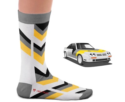 HEEL TREAD Socken im Design ''B 400'' - Gr. 41-46 - Auto Oldtimer Race Car B400