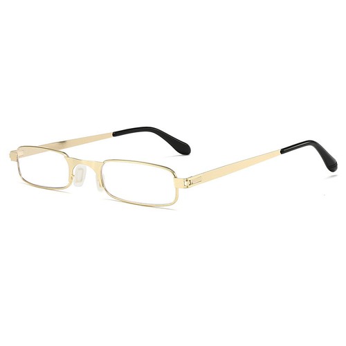 Metal Square Small Frame Reading Glasses Men Women Classic Presbyopic Glasses - Picture 4 of 17
