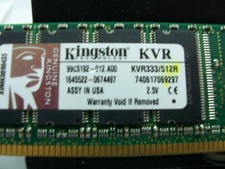Kingston Technology Computer RAM Stick KVR333 512R