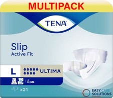 Tena Slip Active Fit Ultima 4400ml - Large - 3 Packs of 21 Incontinence Slips 