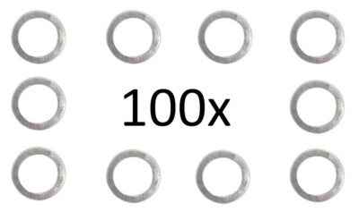 100 Stück Aluminiumringe Aluring Dichtring Dichtung AL 8x14x1 mm DIN 7603 Form A