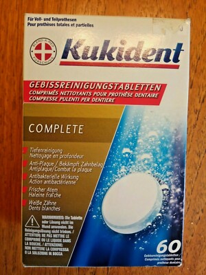 KUKIDENT Cleaning Tablets 54 pcs EXPIRED June 2019