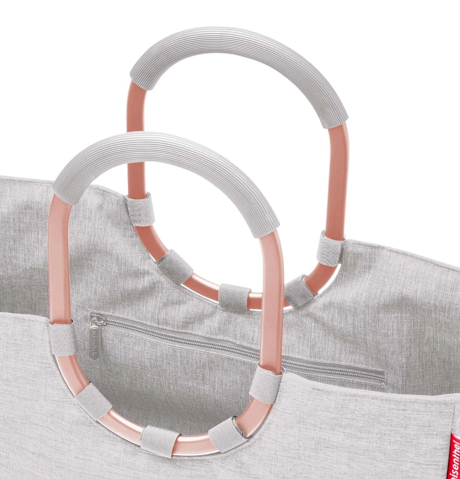 reisenthel Loopshopper L Shopper Schultertasche Twist Sky Rose hellgrau Neu - Bild 3 von 3