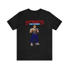 Streets of Rage Sega Genesis Axel Cyberpunk Style Unisex Short Sleeve T-Shirt
