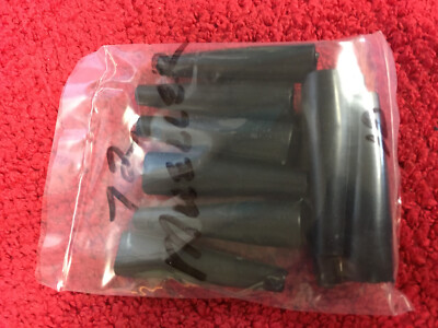 72 MUELLER BLACK INSULATORS FOR CLIPS   10 PCS  NOS