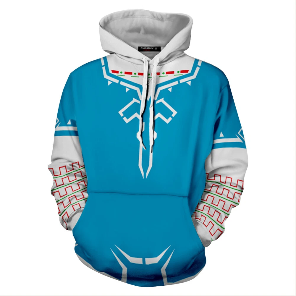 The Legend of Zelda Link Champion's Tunic Hoodie Pullover Sweatshirt Suit  Gift