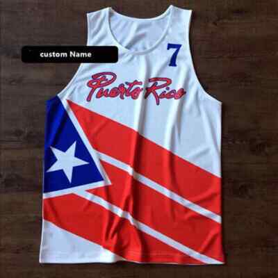 Ortiz Arroyo Team Puerto Rico Basketball Jerseys Sewn White Custom Any Names