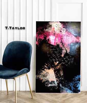Acryl auf Leinwand Abstract painting Original handmade malerei kunst 115x75cm